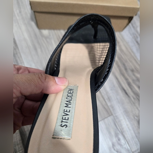 Steve Madden Women's View Mesh Slide Sandals Sz 9.5 In Box - Picture 4 of 12